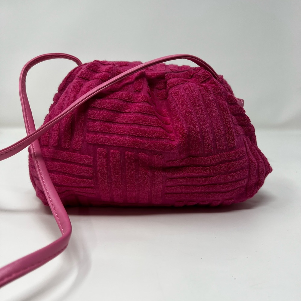 Towel Bag Handbag Color Pink